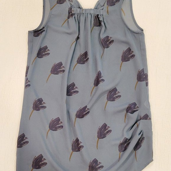 Size XS: Tulip Print Blouse Style 984 - Picture 3 of 4